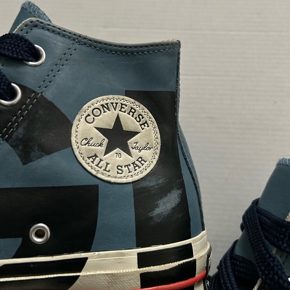 CONVERSE Chuck 70 Women's High Top Love Graphic Celestial Teal Shoes 563471C 6.5 - Picture 4 of 13